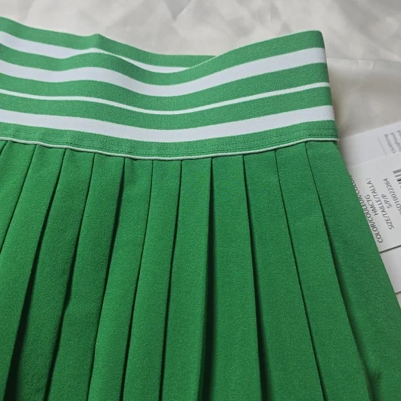 Beyond Yoga If You Pleats Elastic Green Mini Women's Skirt Size Small NwT. - Picture 3 of 10